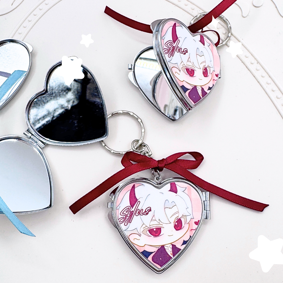 Love & Deepspace Heart Mirror Charms