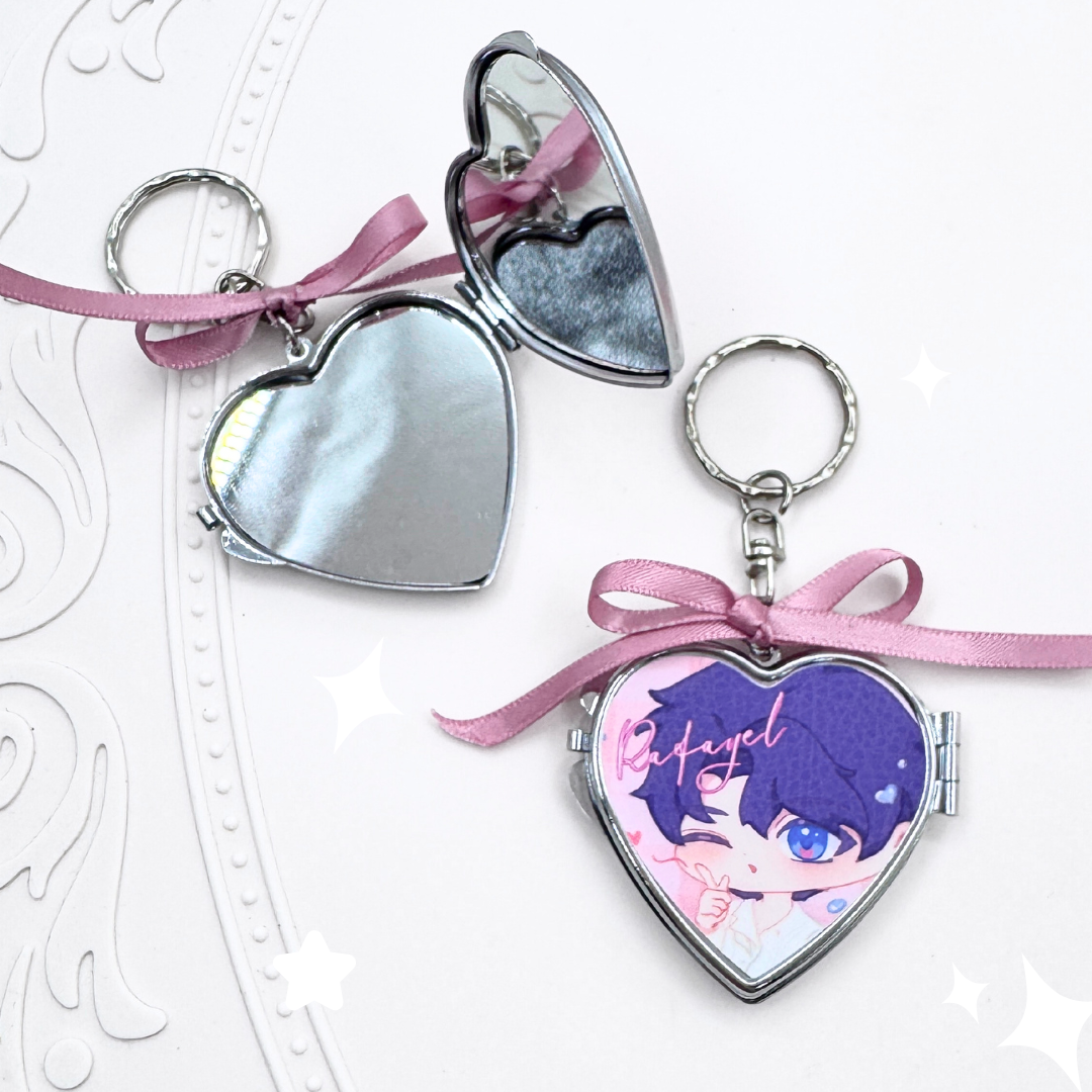 Love & Deepspace Heart Mirror Charms