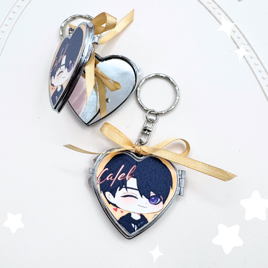 Love & Deepspace Heart Mirror Charms