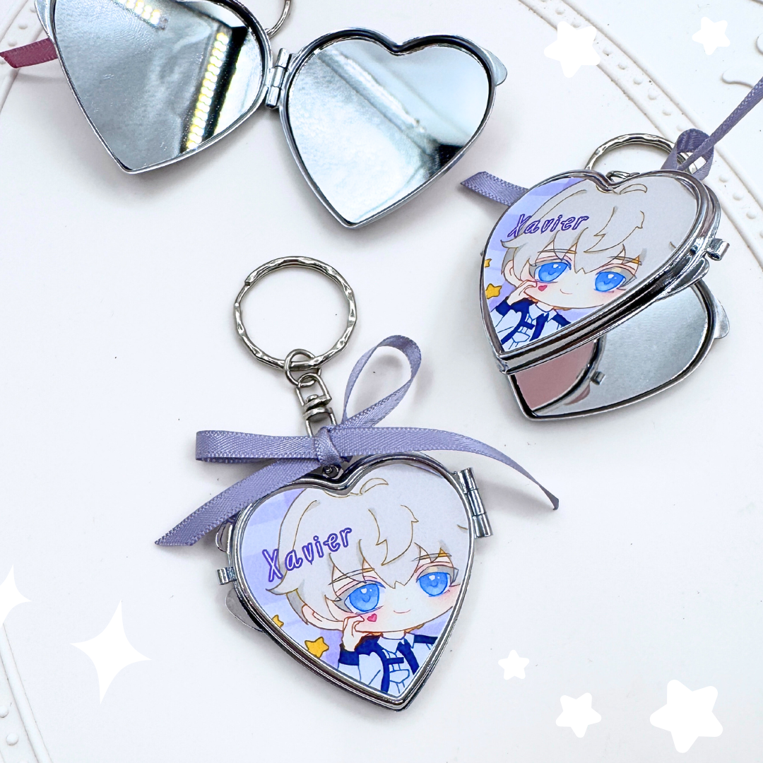 Love & Deepspace Heart Mirror Charms