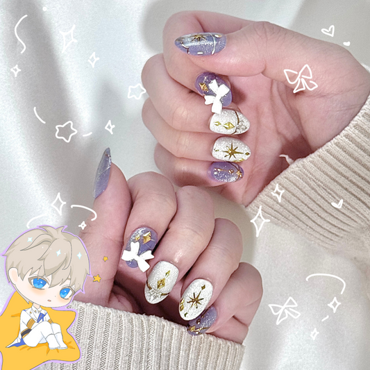 Xavier - Love & Deepspace Themed Press On Nails