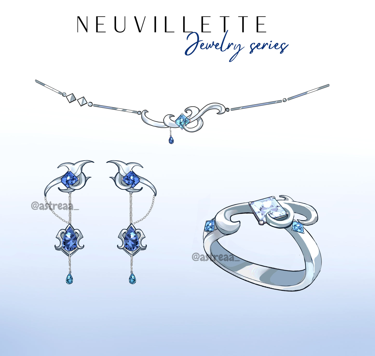 Neuvillette - Genshin Impact Jewelry Collection