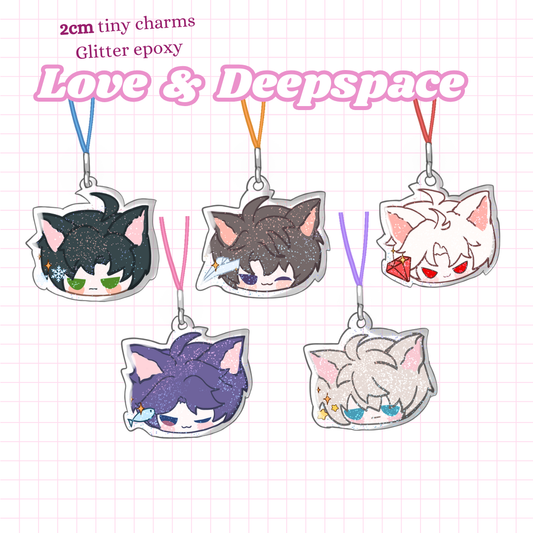 Love & Deepspace 2CM Mini Cat Charms