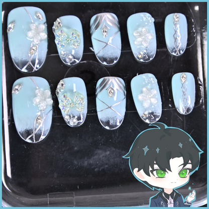 Zayne - Love & Deepspace Themed Press On Nails