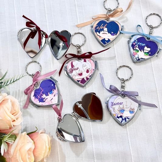 Love & Deepspace Heart Mirror Charms