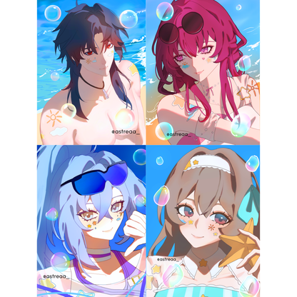 HSR - Stellaron Hunters Summer Holographic Photocard