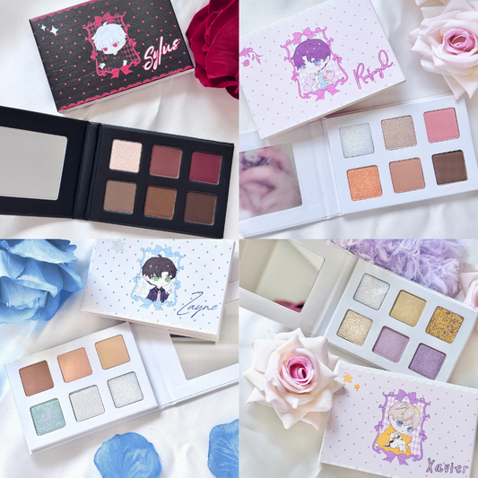 Love & Deepspace themed eyeshadow palettes