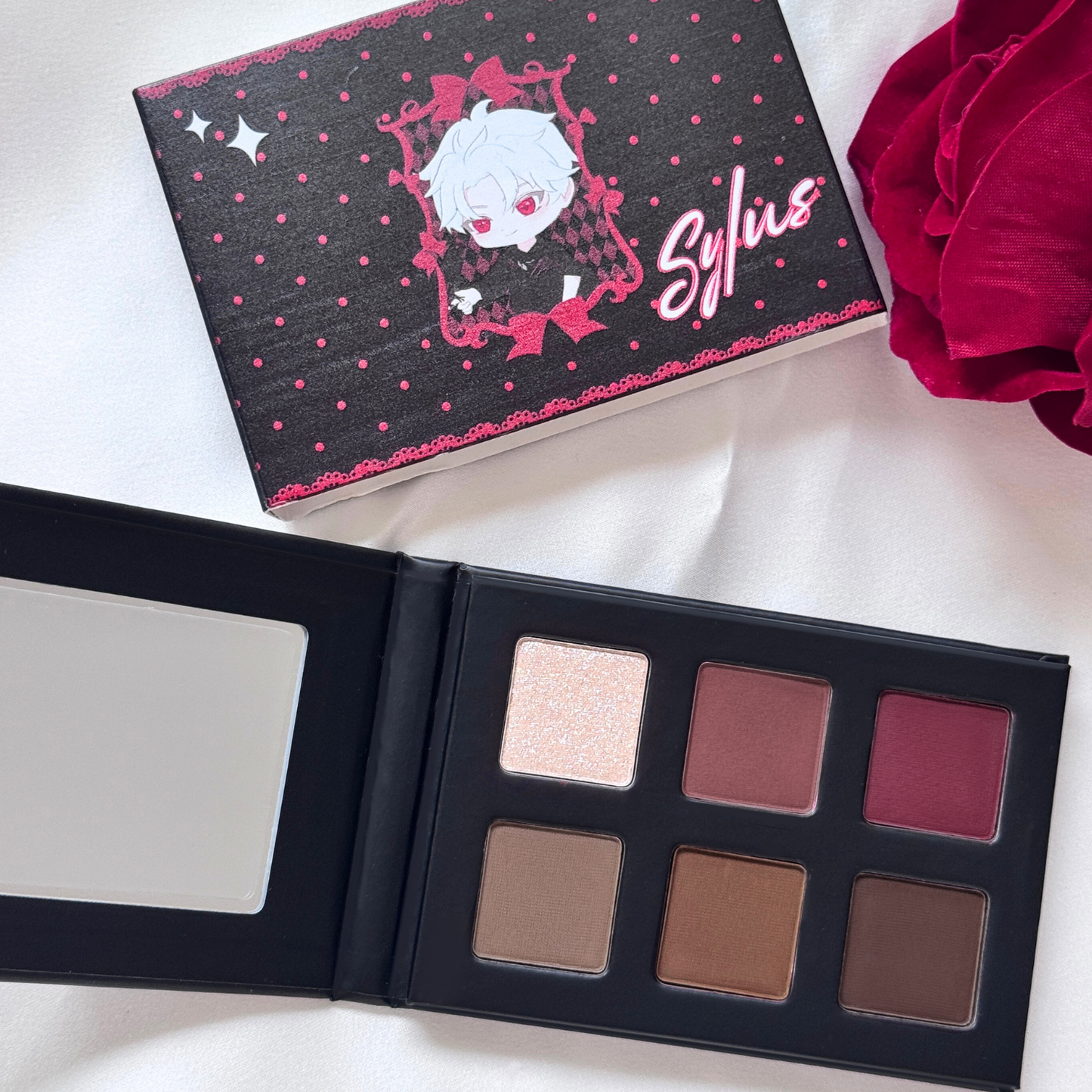 Love & Deepspace themed eyeshadow palettes